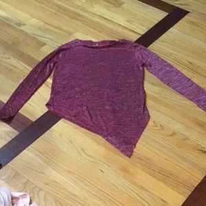 Magenta long sleeve shirt